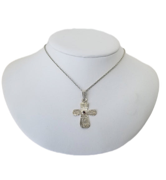 Argentium Silver Cross Pendant: Symbol of Faith and Elegance