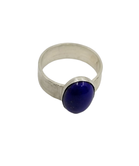 Lapis Lazuli Argentium Silver Ring